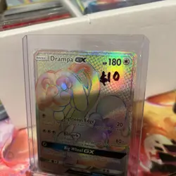 2017 Pokemon Sun & Moon Guardians Rising Drampa GX SECRET RARE #160/145 - Image 5