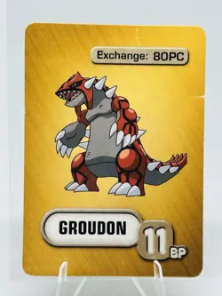 2005 Pokemon Master Trainer Board Game Rare Pokemon Card Legendary Groudon - Image 1