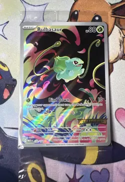 Pokemon Mega Evolution Bulbasaur 133/132 Stamped Promo Illustration SEALED - Image 2