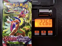 Pokemon Scarlet and Violet Base Set Booster Pack Sealed 22.60g 3.71mm - Image 1