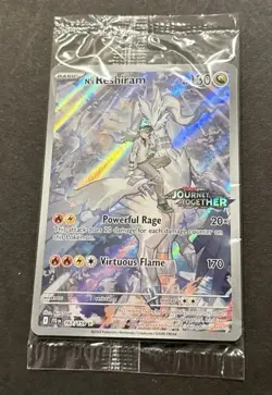 2025 POKEMON SCARLET VIOLET JOURNEY TOGETHER N’S RESHIRAM ILLUSTR. RARE PROMO! - Image 2