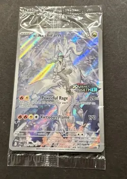2025 POKEMON SCARLET VIOLET JOURNEY TOGETHER N’S RESHIRAM ILLUSTR. RARE PROMO! - Image 4