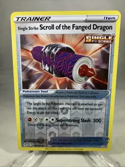 158/203 Single Strike Scroll of the Fanged Dragon REV HOLO Pokemon Evolving Skie - Image 1