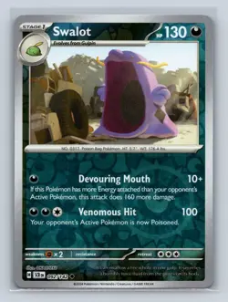 Swalot Reverse Holo #092/142 SV07: Stellar Crown NM Pokemon TCG - Image 1