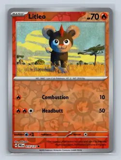 Litleo Reverse Holo #015/131 SV: Prismatic Evolutions NM Pokemon TCG - Image 1