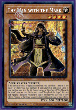 Yugioh! The Man with the Mark MZTM-EN001 (SCR) 1st Ed - Image 1