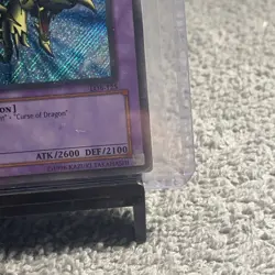 Gaia The Dragon Champion LOB-125 Ultra Rare Gold Name Secret YuGiOh MP - Image 5