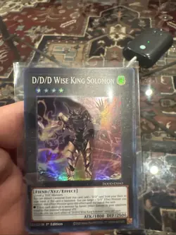 Yugioh! 3x D/D/D Wise King Solomon DOOD-EN043 Super Rare 1st Ed NM - Image 1