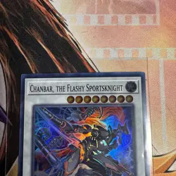 Yugioh Chanbar, the Flashy Sportsknight DOOD-EN083 1st Ed Super Rare NM In Hand - Image 2