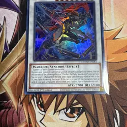 Yugioh Chanbar, the Flashy Sportsknight DOOD-EN083 1st Ed Super Rare NM In Hand - Image 3