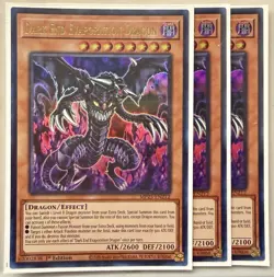 Yugioh! 3x Dark End Evaporation Dragon MP25-EN212 Ultra Rare 1st Ed NM - Image 1