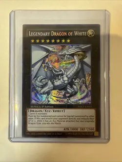 Yugioh Legendary Dragon of White WSUP-EN051 Secret Rare 1st Ed - Image 1
