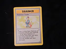 Pokemon Trader Base Set Regular Trainer Card Pokemon Lightly Played - Image 1