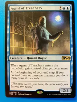 MTG 1x Agent of Treachery Core Set 2020 M20 Magic the Gathering Card x1 NM - Image 1