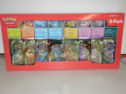 Pokemon TCG Prismatic Evolutions Costco 8 Mini-Tin Bundle w/ Promo Cards NEW - Image 1