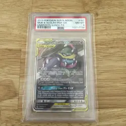 Pokemon TCG Muk Alolan Muk GX Full Art Holo Card 197/214 Sm-Unbroken Bonds - Image 1