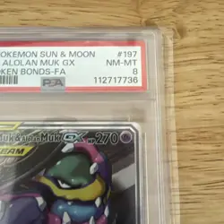 Pokemon TCG Muk Alolan Muk GX Full Art Holo Card 197/214 Sm-Unbroken Bonds - Image 4