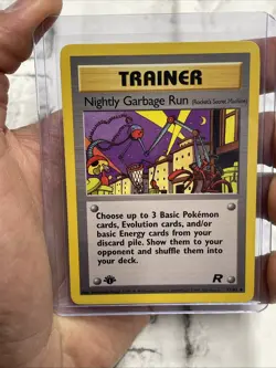 Pokemon TCG Nightly Garbage Run Team Rocket 77/82 Regular 1st Edition Card NM - Image 1