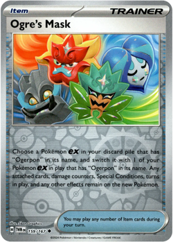 Ogre's Mask 159/167 Reverse Holo | Twilight Masquerade | Pokemon Card - Image 1