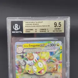 2024 Pokemon Card Alolan Exeggutor EX #133/191 English BGS 9.5 GEM MINT - Image 5
