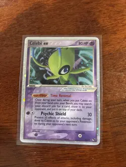 Celebi EX 17/17 Pop Series 2 Holo Rare Pokemon TCG Promo Card - Image 1