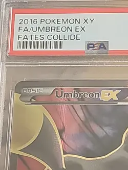 2016 Pokemon XY Umbreon EX Fates Collide PSA 10 Gem Mint Card - Image 3