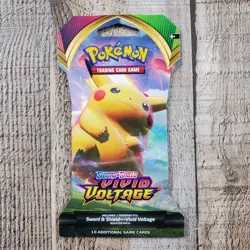 4 PACK Pokemon Cards Sword & Shield VIVID VOLTAGE Sleeved NEW 10 Cards Per Pack - Image 3