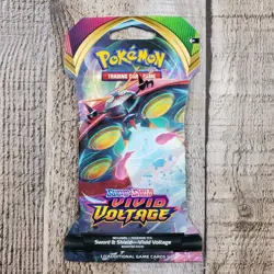 4 PACK Pokemon Cards Sword & Shield VIVID VOLTAGE Sleeved NEW 10 Cards Per Pack - Image 4