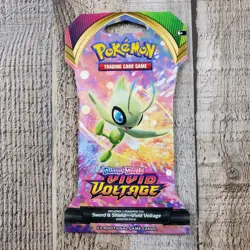 4 PACK Pokemon Cards Sword & Shield VIVID VOLTAGE Sleeved NEW 10 Cards Per Pack - Image 5