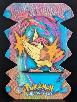 POKEMON 2000 TOPPS TV ANIMATION #17 EV11 PIDGEOTTO DIE CUT CARD - Image 1