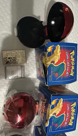 1999 Pokemon 23k Gold Burger King Trading Cards in Blue Box - Image 2