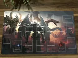 WVICM Playmat Osiris The Sky Dragon Obelisk The Tormentor TCG Card Game Mat Pad - Image 1