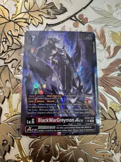 Digimon Card Game Alt Art BlackWarGreymon EX10-010 SR Sinister Order AUC 1 - Image 1