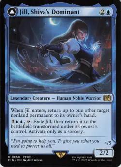 Jill, Shiva's Dominant R FINAL FANTASY 58 NM MTG - Image 1