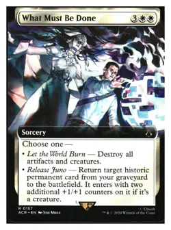 What Must Be Done (borderless) Assassin's Creed MTG - NM+ Mythic Relics - Image 1