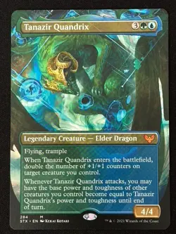 1x MTG Tanazir Quandrix (Borderless) - Strixhaven: School of Mages (STX) #284 - Image 1