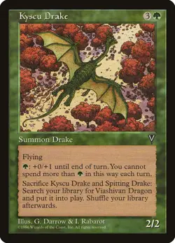 Visions Kyscu Drake MTG Magic the Gathering NM - Image 1