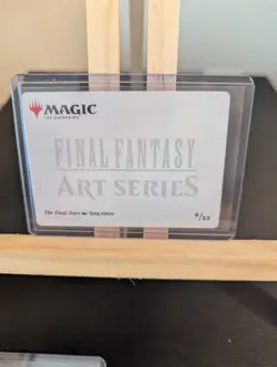 MTG FF Magic the Gathering Final Fantasy Art Series The Final Days Gold Stamped - Image 2