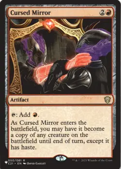 MTG Cursed Mirror Normal NM The List Reprints Magic 050/081 - Image 1