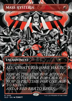 [1x] Mass Hysteria - Foil Near Mint, English Secret Lair MTG Magic - Image 1