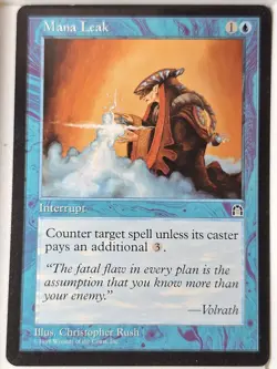Mana Leak - Stronghold - Magic the Gathering MTG Nice! - Image 1