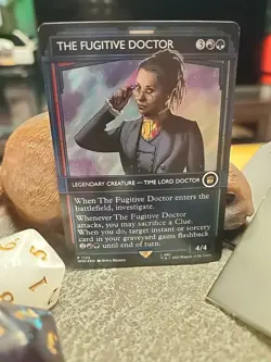 MTG THE FUGITIVE DOCTOR - Showcase surge foil - Doctor Who Commander #1132 - Image 1