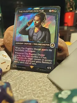 MTG THE FUGITIVE DOCTOR - Showcase surge foil - Doctor Who Commander #1132 - Image 2