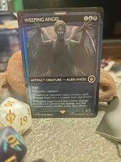 MTG WEEPING ANGEL - Foil art - Dr. Who Commander #0549 - Image 1