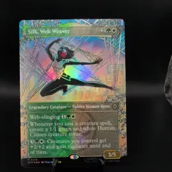 MTG Universes Beyond Marvel Spider-Man #0215 Silk, Web Weaver Borderless Foil - Image 1
