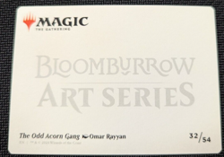 MTG The Odd Acorn Gang (32/54) Gold-Stamped Art Card Bloomburrow NM/M - Image 2
