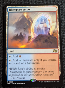MTG Aetherdrift Riverpyre Verge Regular Izzet Dual Land M/NM Pack Fresh - Image 1