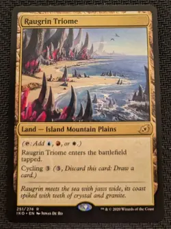 MTG Raugrin Triome Ikoria: Lair of Behemoths Regular Rare TRIOME NM/M Pack Fresh - Image 1