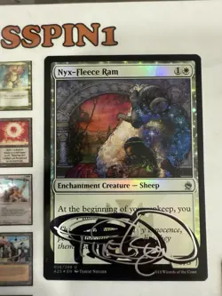 MTG Signed Terese Nielsen Nyx Fleece Ram Masters 25 Plus 3 Rares lot of 6 Total - Image 2