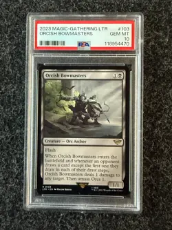 2023 MTG Lord of the Rings #103 Orchish Bowmasters PSA 10 GEM MINT - Image 1
